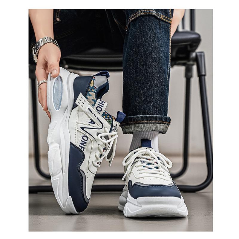 Spring Breathable Thick Sole Casual Running Dad Shoes For Men