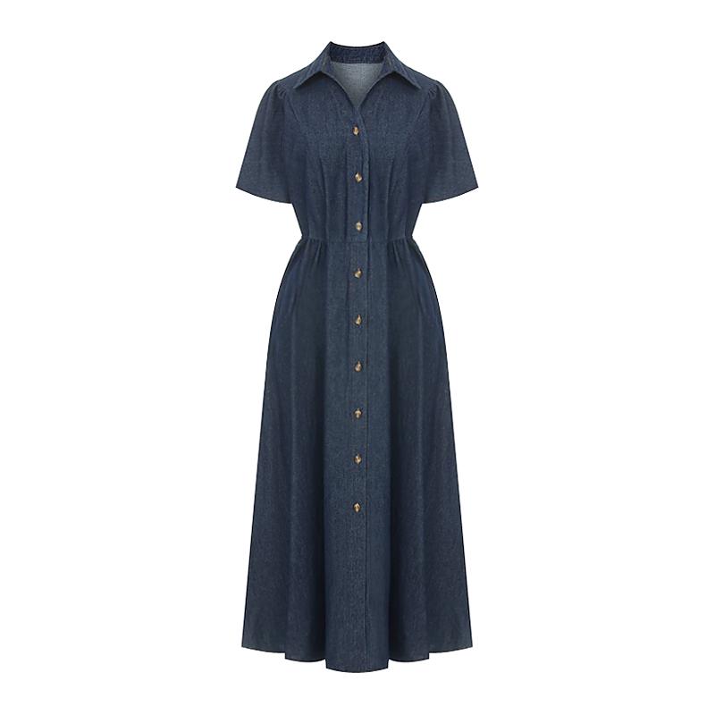 Page Flynn Collared Denim Dress_S5Bop074A