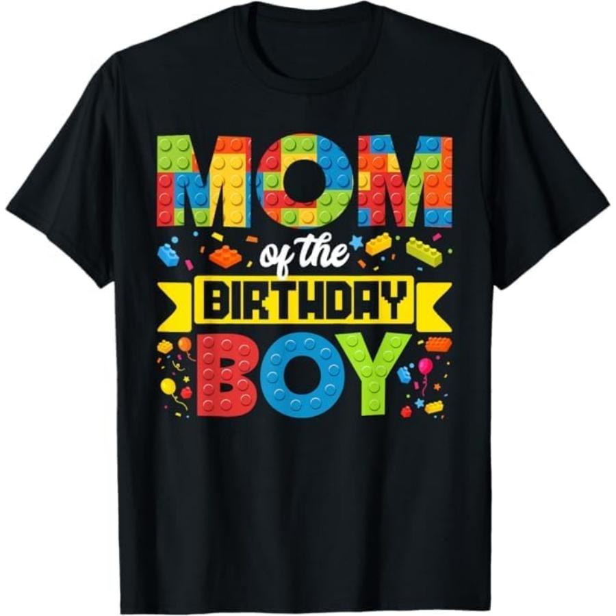 

Mom of The Birthday Boy Master Builder Kids Building Blocks T-Shirt Mali Mens Womens Tank Top Sweatshirt Hoodie Longsleeve 467 Black XXXXXL різнокольоровий