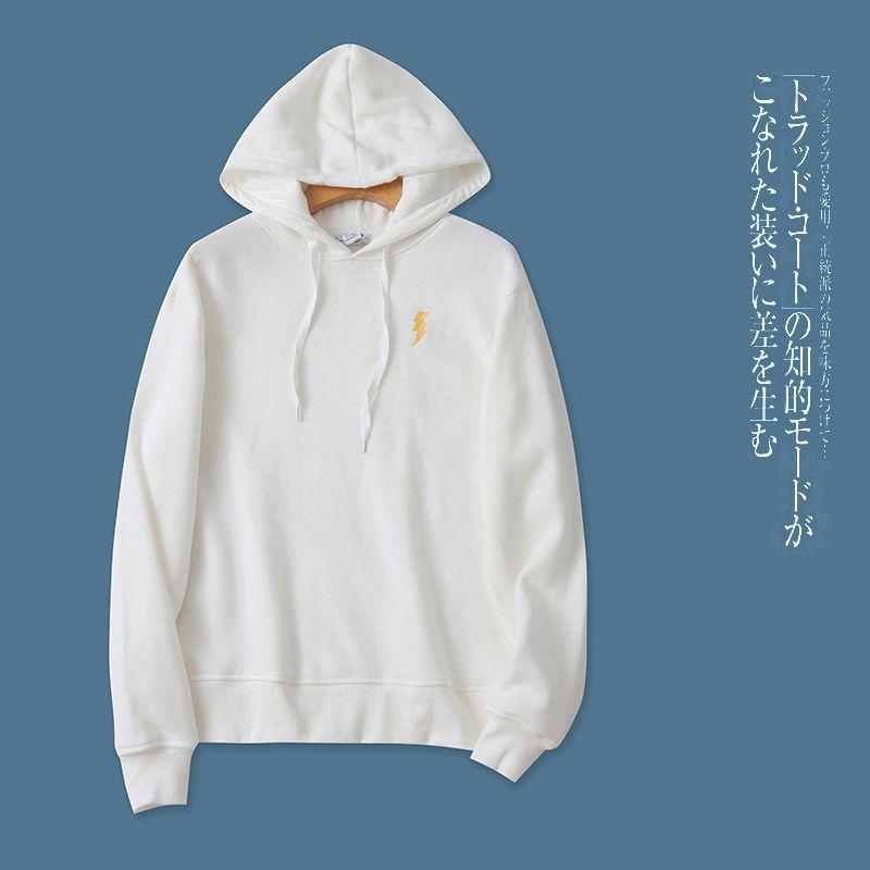 

Внешняя торговля Европейский и американский Одинарный Худи в стиле преппи для девочек Осень Новый Худи Пуловер На флисовой подкладке Свободный Универсальный Модный топ Flaw pattern on white background S