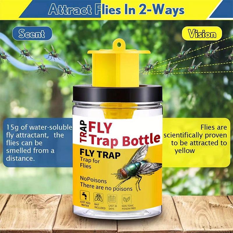 Neue Outdoor Fliegenkiller Flasche Effektive Fliegenfalle für den Außenbereich