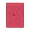 Rhodia Mini System Organizer 11mm Ring PU Synthetic Vive 3-Ring (11x8cm, Diameter) Leather, Pink, Cf11ogz03-pk