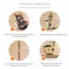 90 Degree Folding Folding Hinge Steel Construction Folding Support Bracket Fold Feet Hinges Support Frame Furniture Hardware