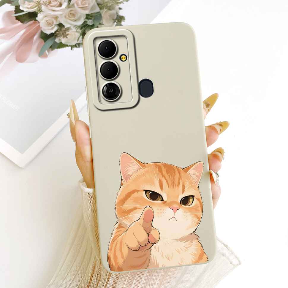 For Tecno Pop 6 Go BE6j Case Simple Style Silicone Shockproof Back Cover Coque For Tecno Pop6 Go POP 6 GO Phone Bumper Shell