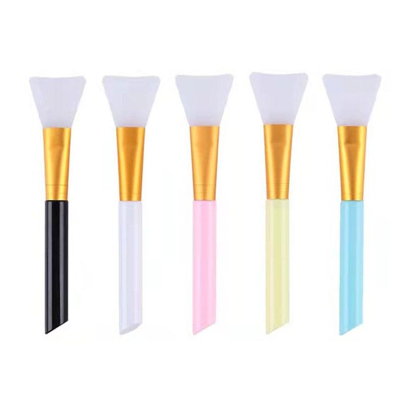 Rod Rod White Soft Powder Hair Mask Brush Silicone Mask Brush Makeup Brush Beauty Brush Film Brush Mask Applicator