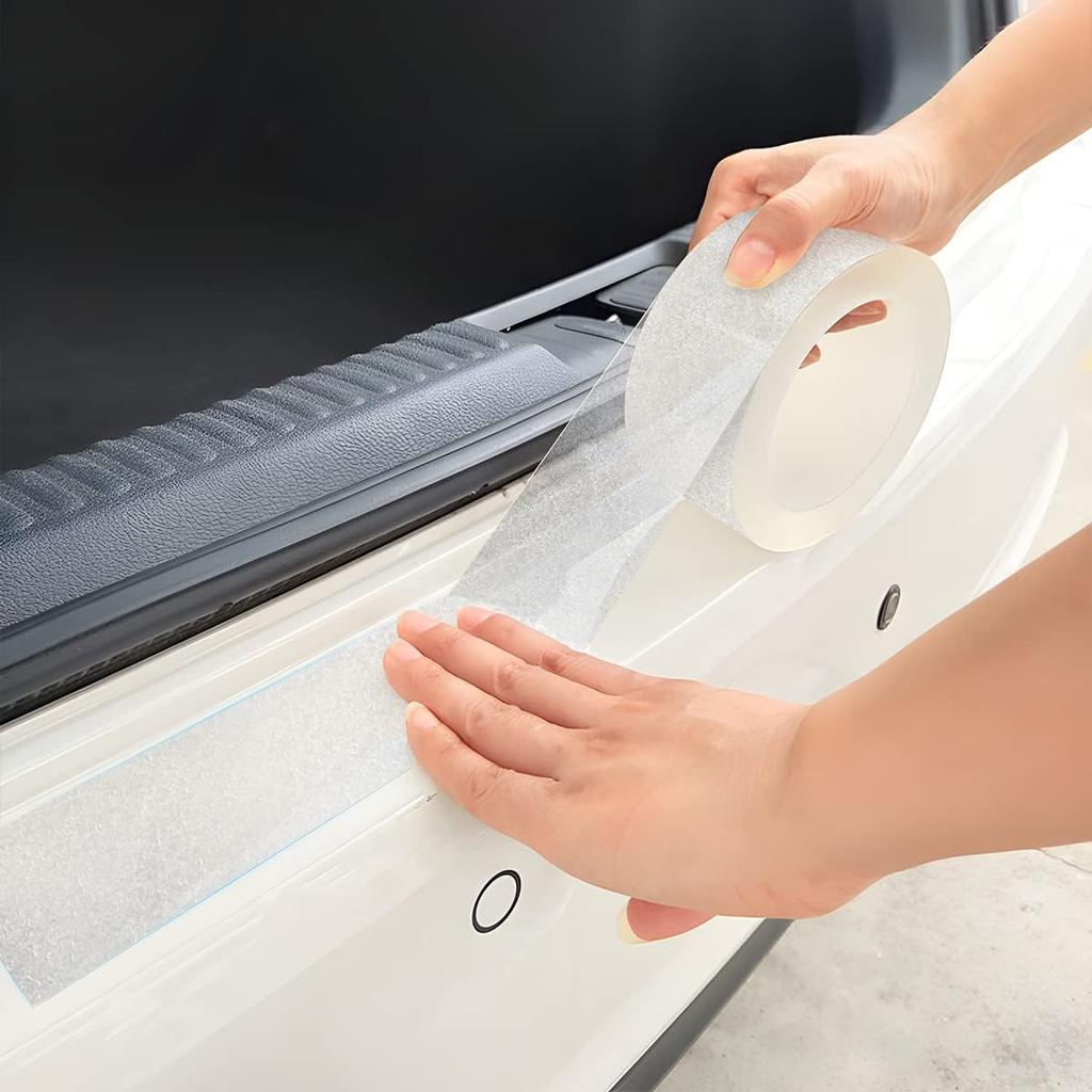 Anti Slip Car Door Entry Guard, DIY Adhesive Door Sill Protector, Nano Tape Films PEVA Cover, Rear Trunk Edge Guard Protection, Car Accessories