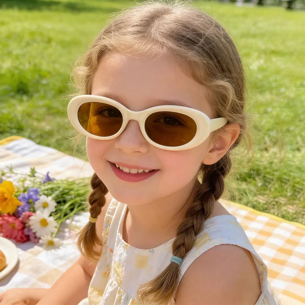Fashion Simple Small Frame Kids Sunglasses Colorful UV Protection Sunglasses Parent-Child Style Sun Glasses for Children Baby