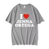 I Love Jenna Ortega T Shirt Tops Summer Unisexs Hip Hop Loose Short Sleeve Tees Unisex Women Fashion Casual Oversized Eu Size Tshirt