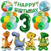 Dinosaur-themed Banner Birthday Party Decoration for Children's Birthday Party - Digital Balloon Decoration