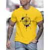 Men's Printing Simple Comfortable Digital Daily Pure Cotton T-Shirts Men’s