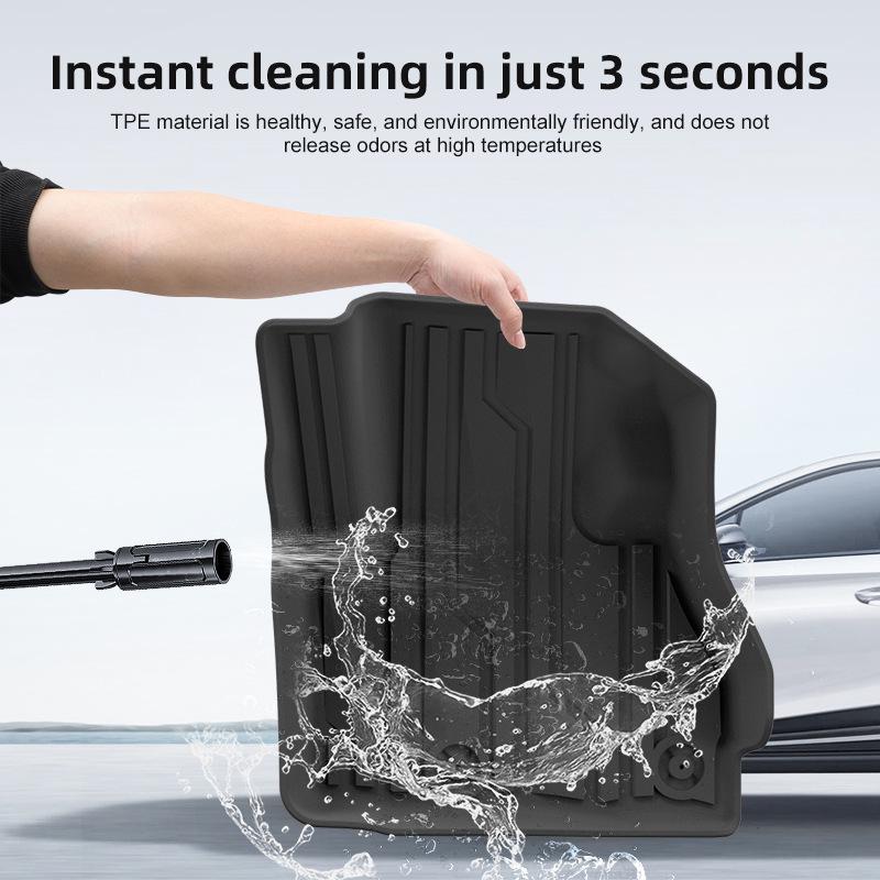 Compatible with 2007-2023 Mitsubishi for 25 models: TPE Car and Trunk Floor Mats.
