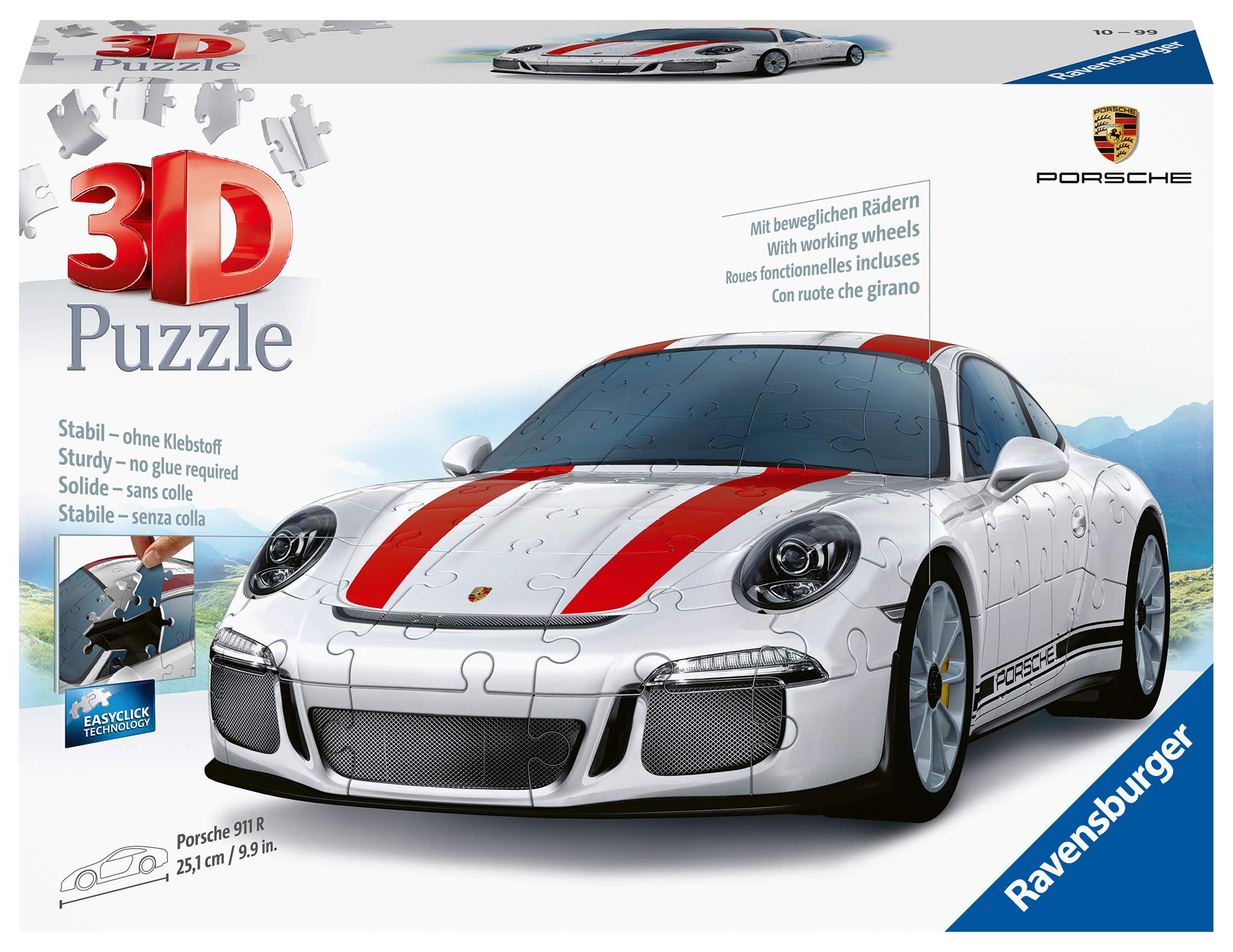 

Ravensburger 3D Puzzle Porsche 911R (108 Pieces)