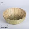 Handmade Bamboo Weaving Sieve Basket Storage and Snack Plate Set