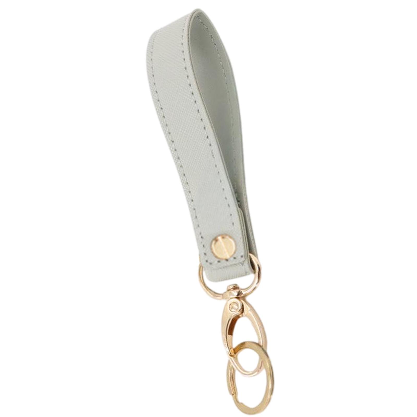 

Modern Leather Key Holder with Metal Hook Portable Design for Daily Commute and Outdoor Activities сірий колір