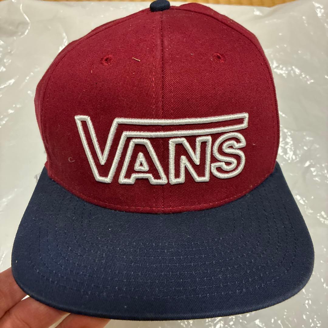 Used VANS Baseball Cap Wine Red/Navy