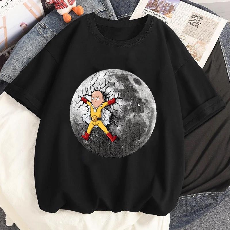 Anime One Punch Man Hrdina Saitama Oppai Potištěné Tričko Léto Dámské Ležérní Krátký Rukáv Streetwear Trička Harajuku Trička Topy