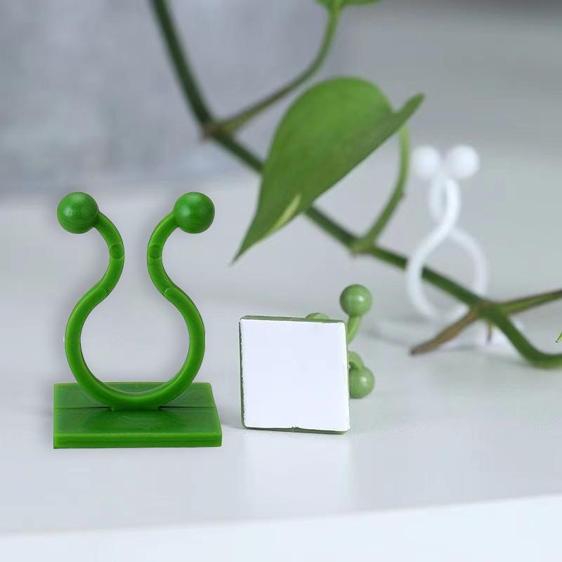 10/20pcs Self-Adhesive Plant Climbing Wall Clips for Vines, Indoor/Outdoor Decoration, Invisible Wire Fixing, Garden Wall Clip Support