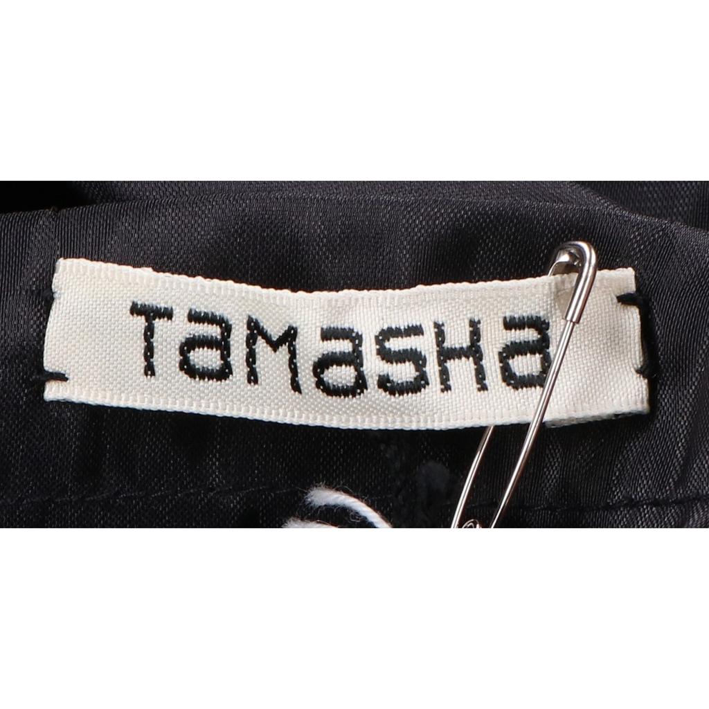 TAMASHA [Beautiful condition] Embroidery Tote Bag blackUsed