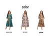 Yiduo Duo European-American Ethnic Print Embroidery Lace Mesh Muslim Dress 21275