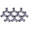 10Pcs Pvc Elbow 3 Way Pipe Fittings Pvc Garden Right Angle Tee Corner Joint Tent Feet Corner Center Connector