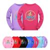5555 Kids Girls Nastya Print Long Sleeves Round Neck T-Shirt
