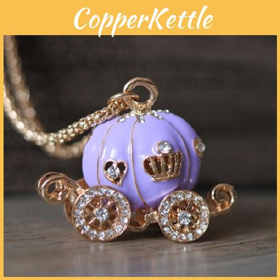 Luxurious Key Chain Pumpkin Carriage Car Key Crystal Pendant Ideal For Thoughtful Gifts