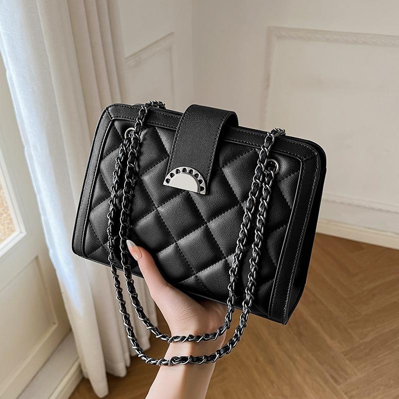 Mrs. Qiao Women's Bag 2025 New Women's Crossbody Bag Chain Bag High-end Genuine Leather Shoulder Underarm Bag