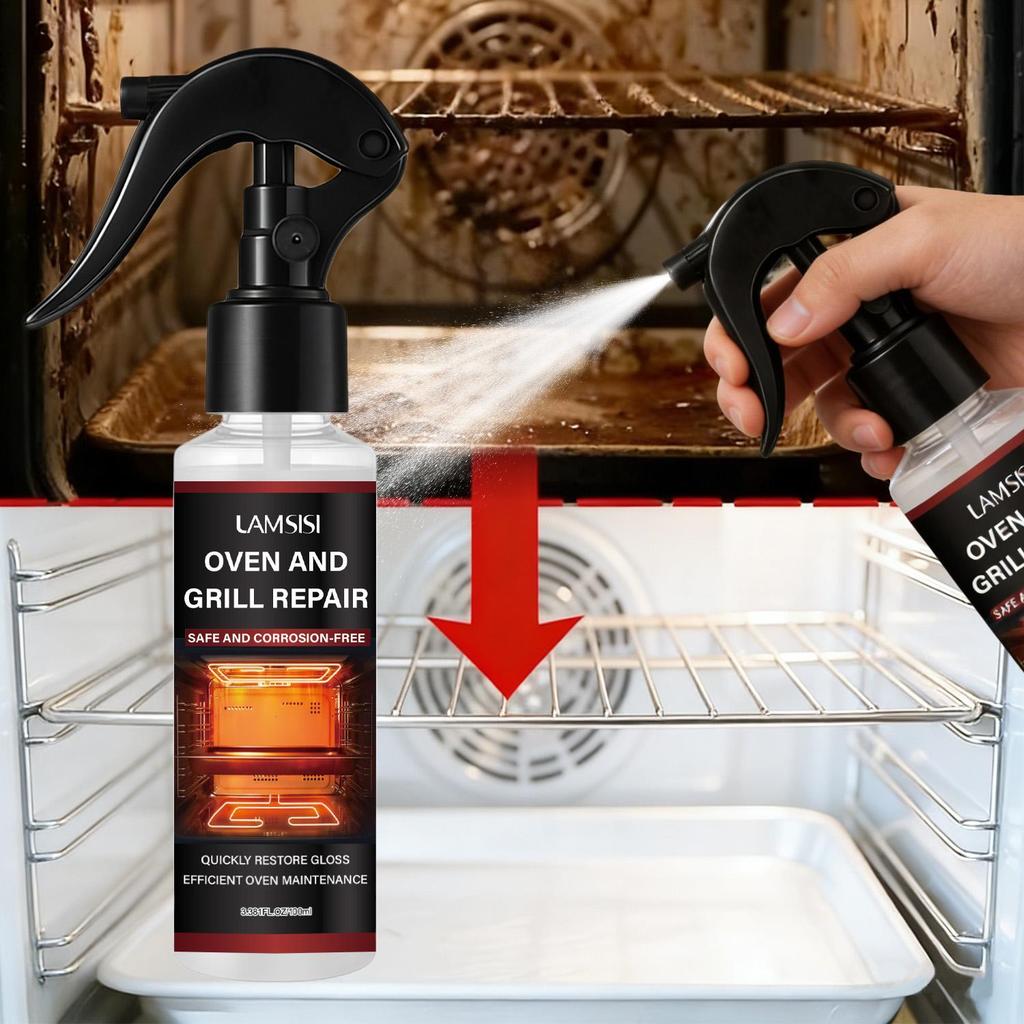 OVEN AND GRILL REPAIR-Instant Renovation-No Disassembly And Renovation-Strong Decontamination-100ml