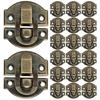 30Pcs Wood Box Latch Vintage Iron Cabinet Hasp Latch Replacement for Jewelry Boxes Chest Toolbox Buckle Lock