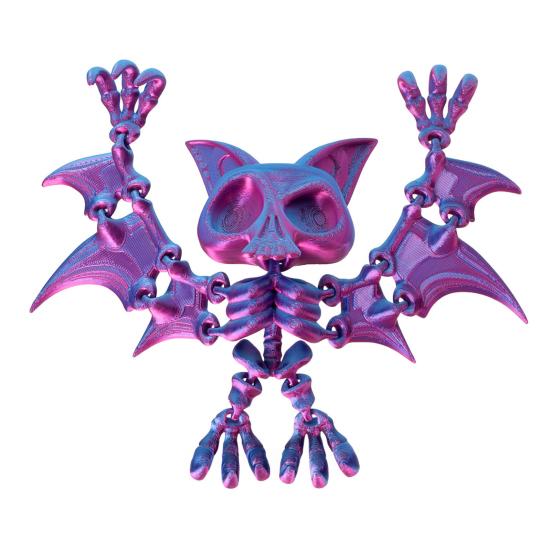 

Напечатанная на 3D подвесная фигурка летучей мыши с подвижными суставами, фигурка летучей мыши, шарнирная модель летучей мыши 13cm фиолетовый/синий