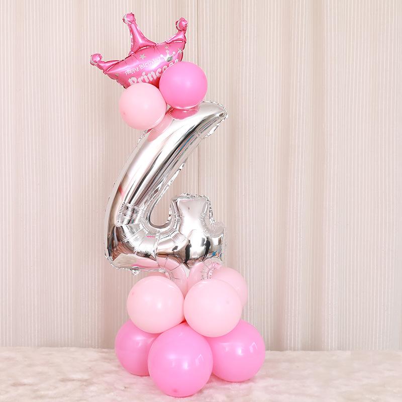 2pcs Birthday Party Aluminum Balloon