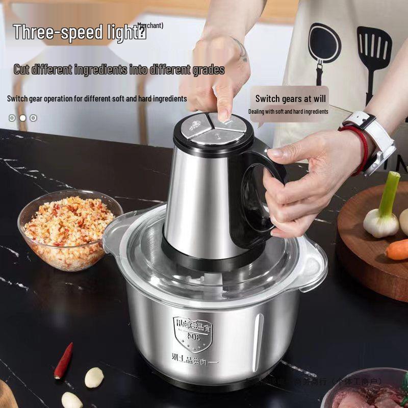 Electric Meat & Dough Grinder: Household Food Processor & Dumpling Mixer