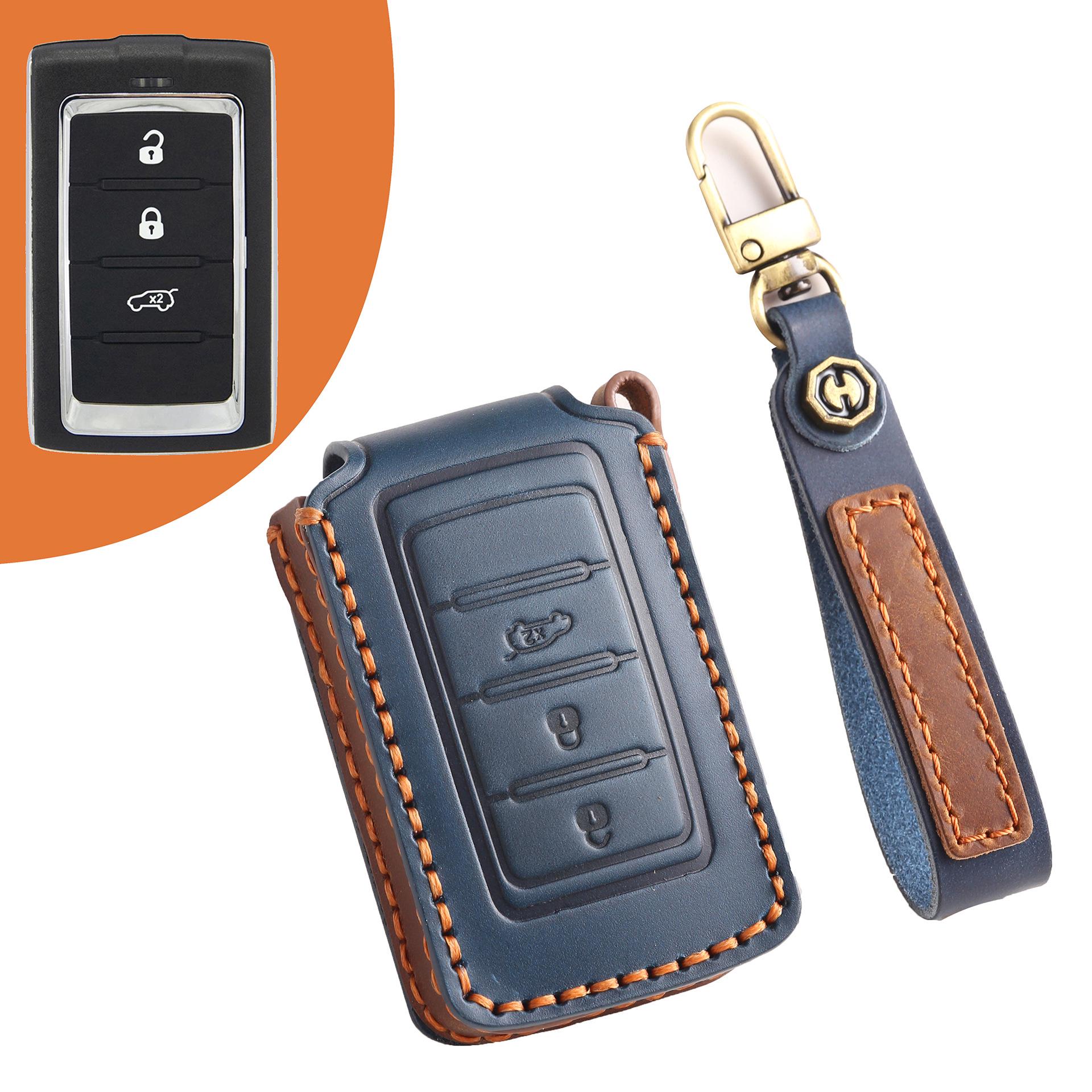 

Кожаный чехол для ключа для нового Jeep Grand Cherokee (Импортированная версия новой энергии)