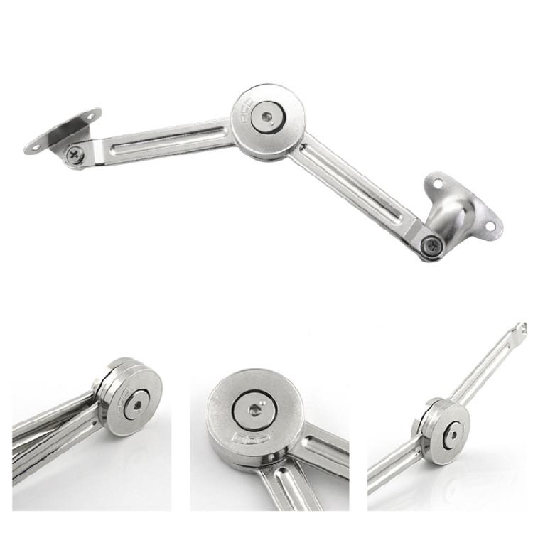 Sturdy Zinc Alloy Soft Close Hinges Accessory for Toy Box Chest Adjustable Lid Stay Tension Safe Smooth Closures 2PCS