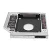 SATA to SATA 2nd HDD SSD Enclosure 2 Channel Protection Hard Drive Caddy Case Tray for 12.7mm CD