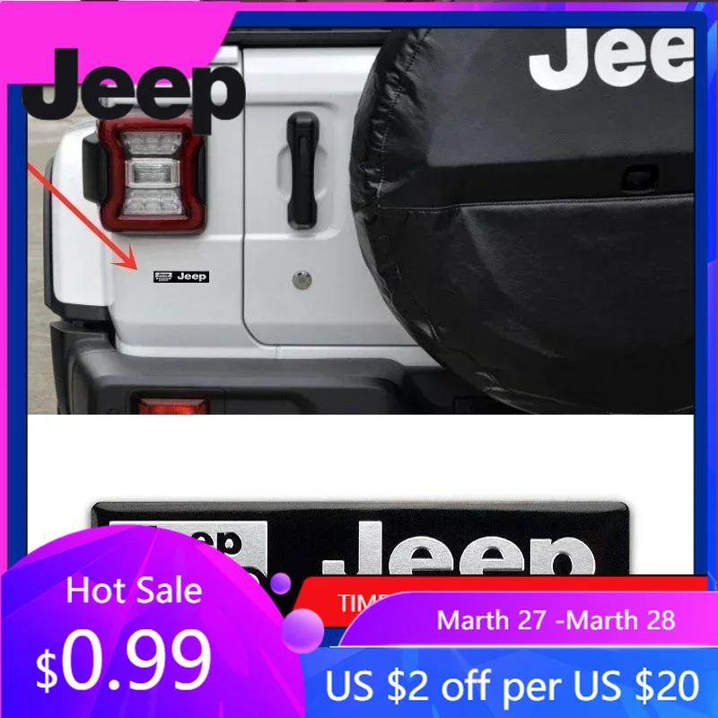 

For Jeep 1PC for Jeep Patriot Liberty Grand Cherokee Wrangler Compass JL Alloy Car Body Rear Trunk Emblem Badge Accessories