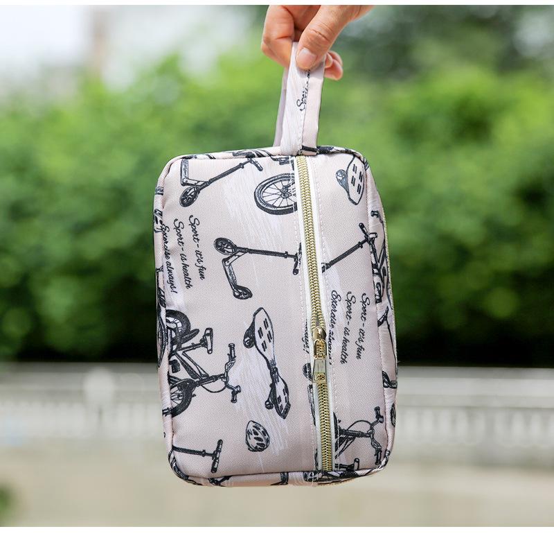 Stilvolle Damen Kleine Wasserdichte Oxford Reise-Toilettenartikel- und Kosmetik-Aufbewahrungstasche