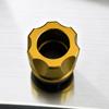 Front Fork Frame Slider CNC Aluminum Alloy Rustproof Stylish Universal Crash Protector for MotorcycleYellow