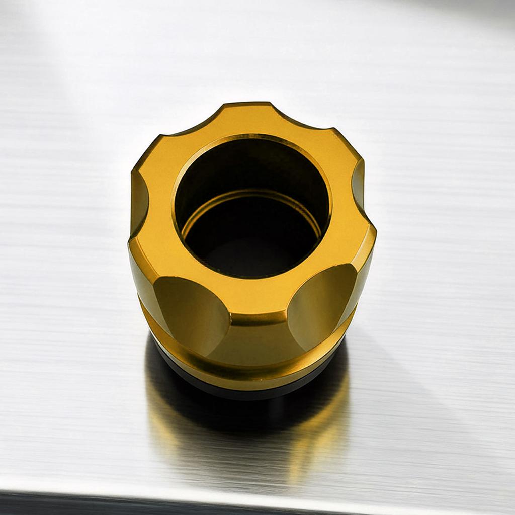 Front Fork Frame Slider CNC Aluminum Alloy Rustproof Stylish Universal Crash Protector for MotorcycleYellow