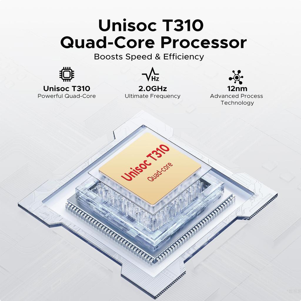 DOOGEE Tab A9 Android 16 Tablet 10 Inch, Unisoc T310 Android Tablets 12GB RAM 64GB ROM(TF 2TB), 6580 mAh Battery, 5G WiFi|Dual Speaker