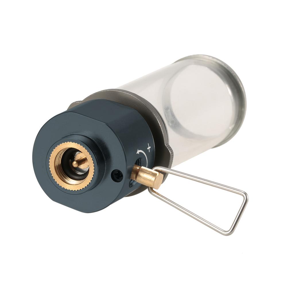 Lamp Light Butane Gas Light Lantern with Gas Adapter Conversion Head for Camping Picnic Self-driving