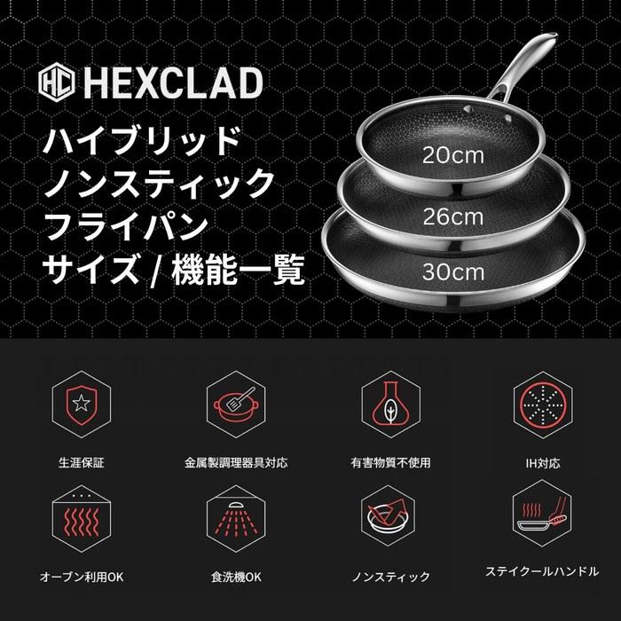 HexClad Hybrid Frying Pan [30cm] Silver