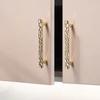 Retro Zinc Zinc Zinc Alloy Furniture Door Knob Unique Line Design Cabinet Handle  Drawer