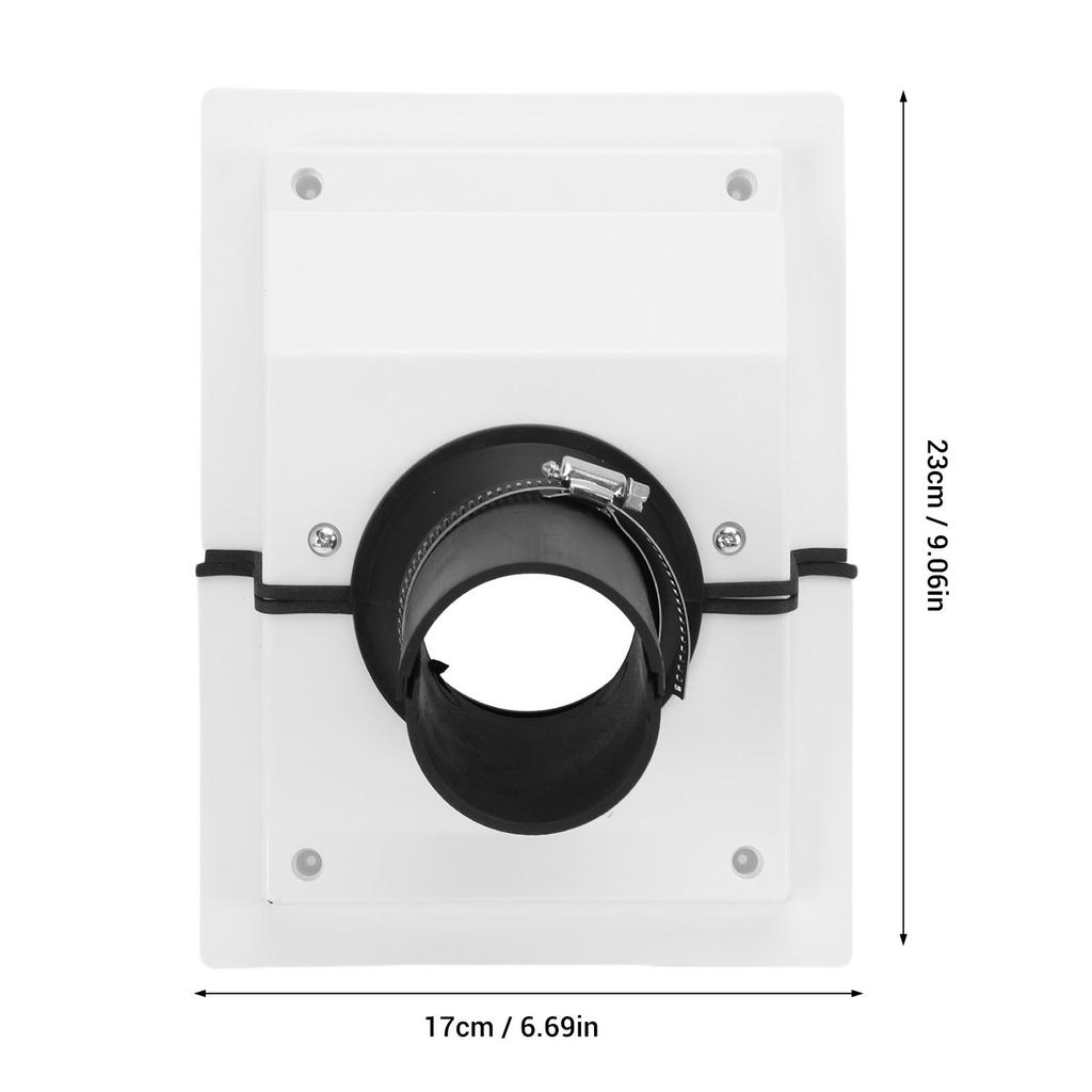 HVAC Wall Penetration Line Set Cover Kit Plastic Split AC Line Wall Cover with Soft Gasket for Indoor Outdoor Air Conditioner