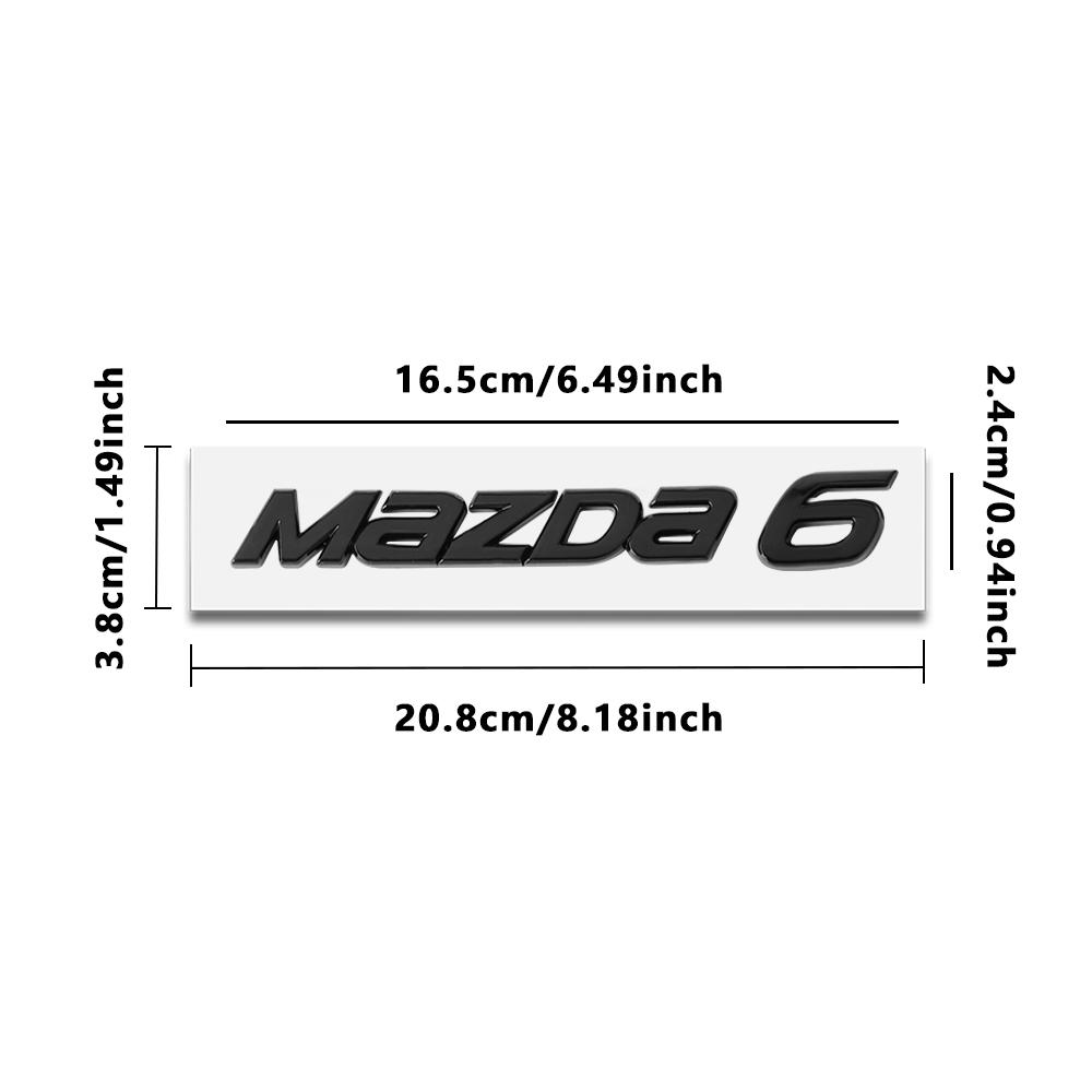 1pcs 3D ABS Car Metal Logo Letters Trunk Emblem Sticker For Mazda Axela Atenza CX-3 CX-5 CX-8 CX-7 CX-9 MS 6 5 3 2 Demio MPS MS k1