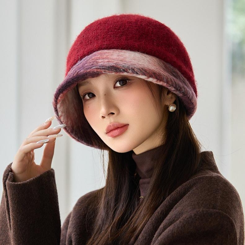Retro Hat Women's Autumn and Winter Casual Beret Windproof and Warm British Painter Hat