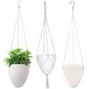 Eggshell Shape Hanging Plant Pot Water Storage Plant Container  Home Decoration