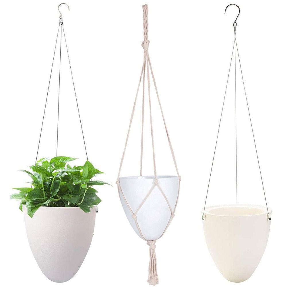 Eggshell Shape Hanging Plant Pot Water Storage Plant Container  Home Decoration