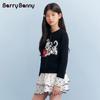 BARRY BANNY Girls' Embroidered Knit Cardigan