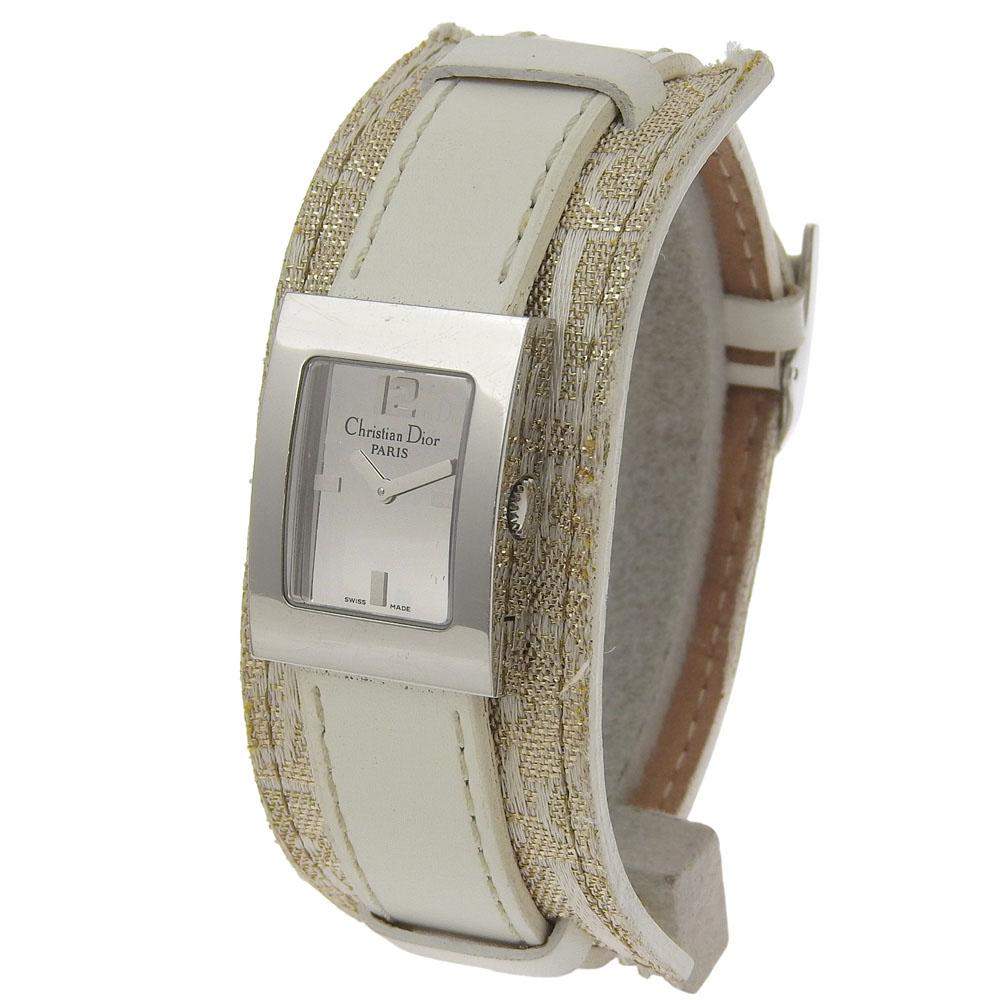 Dior Maris Watches D78-109 SilverDial Stainless Steel/Sima leather Quartz Analog display Women Used